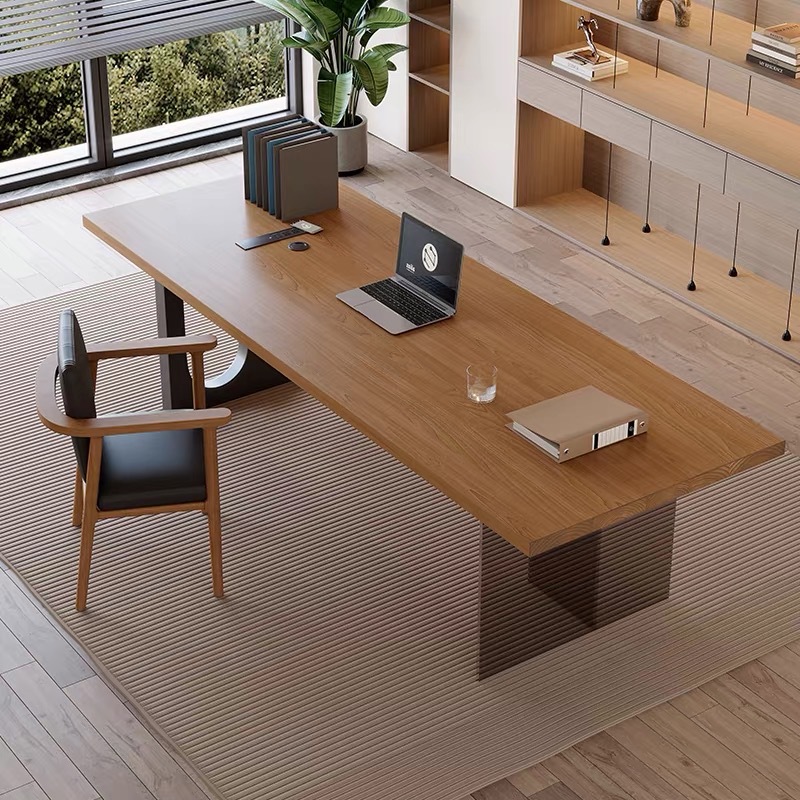 Office Furniture Home - Meja Kantor Kayu Mengambang Akrilik Italia