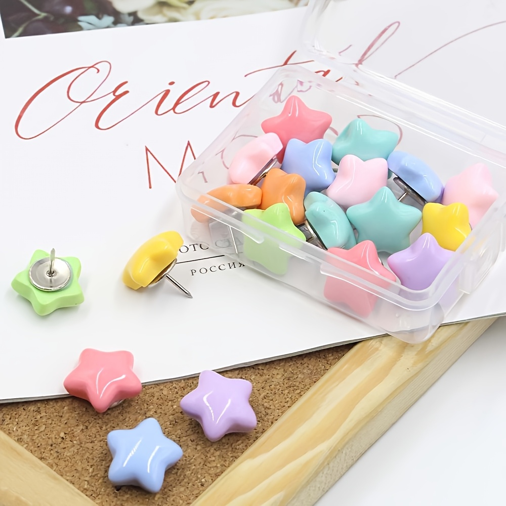 Bulletin Board Cork - Paku Penanda Bentuk Bintang yang Cerah,