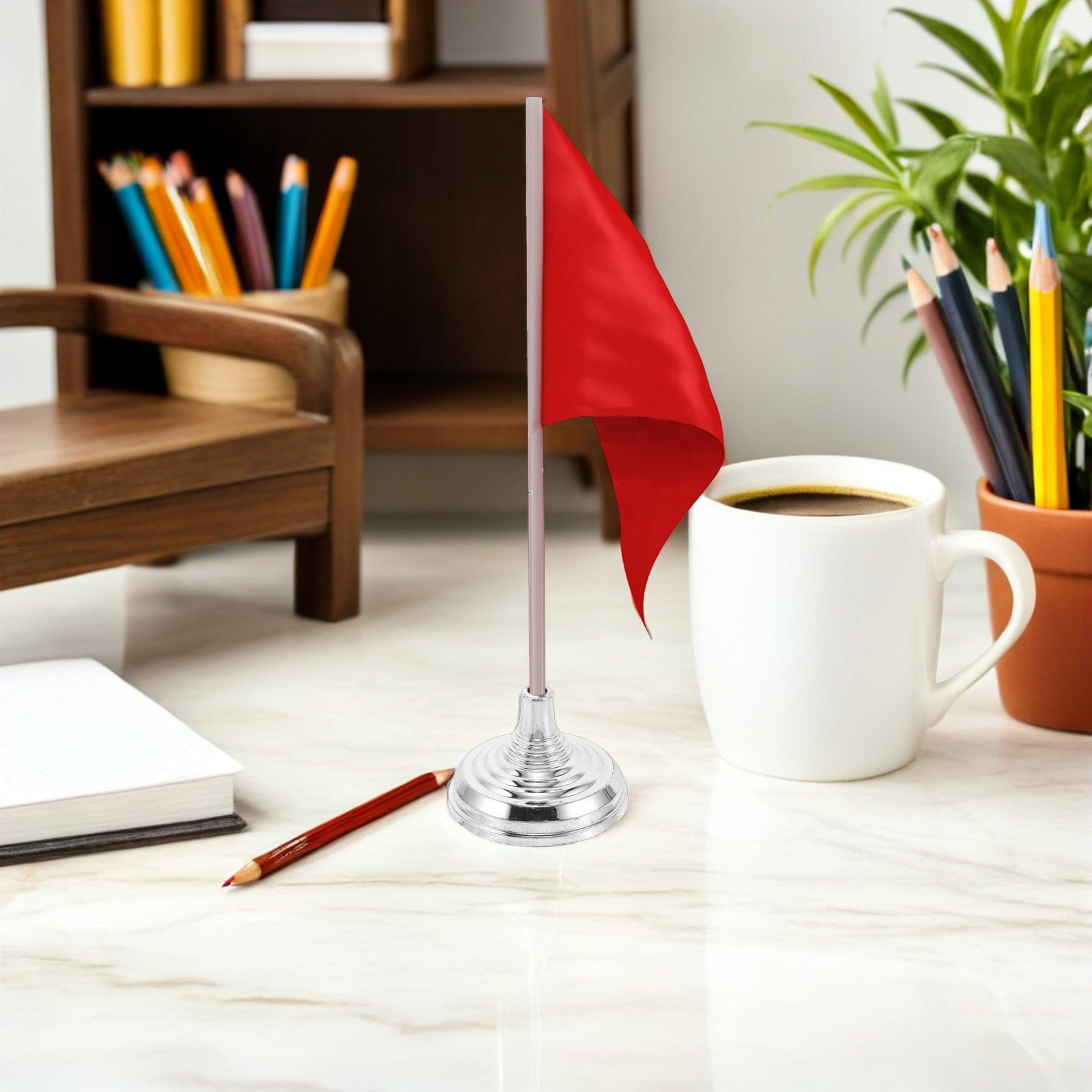 12 Buah Penyangga Bendera Meja - Conference Table Round ulasan dan harga