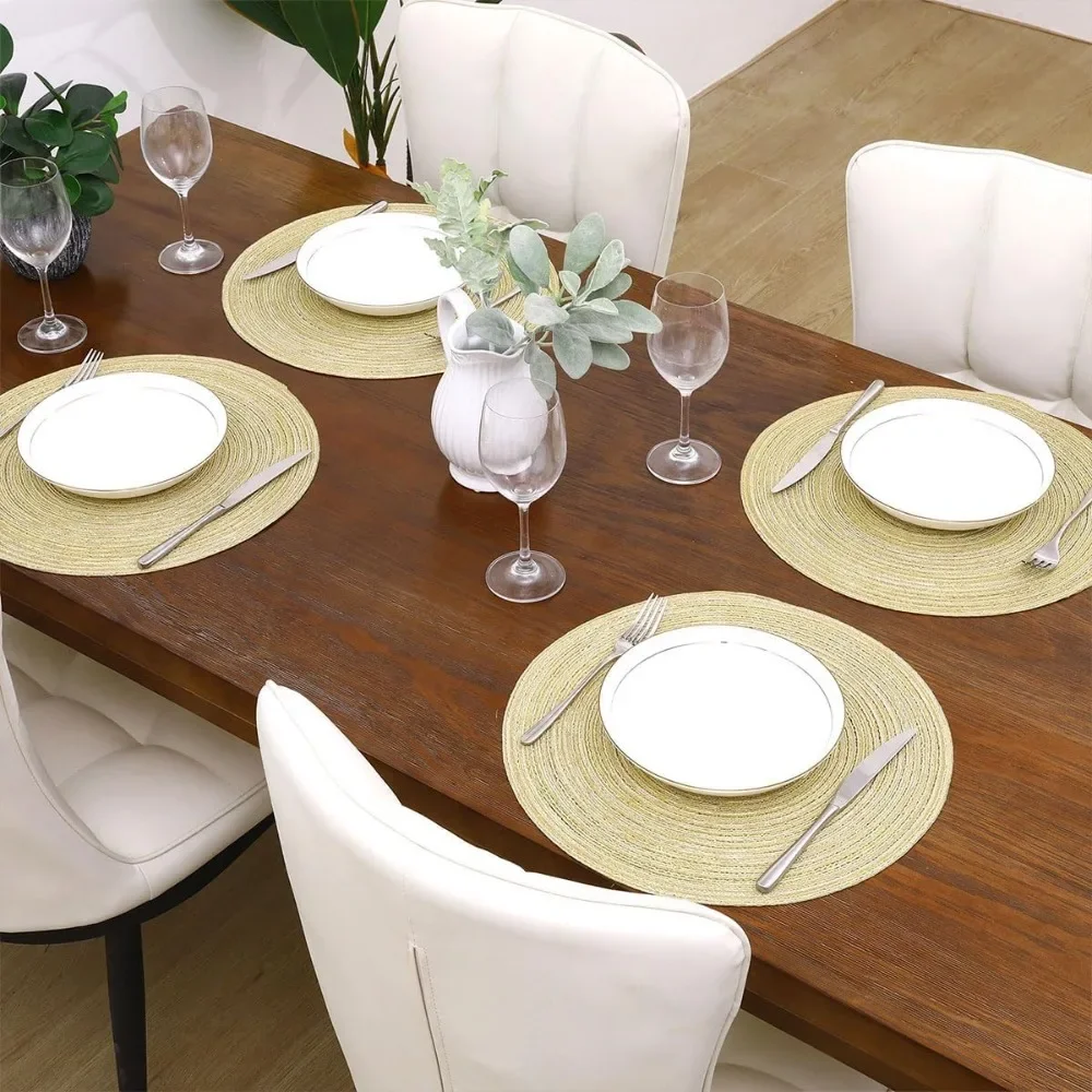 Set 4 Alas Meja Bundar Anyaman - Conference Table Round ulasan dan harga