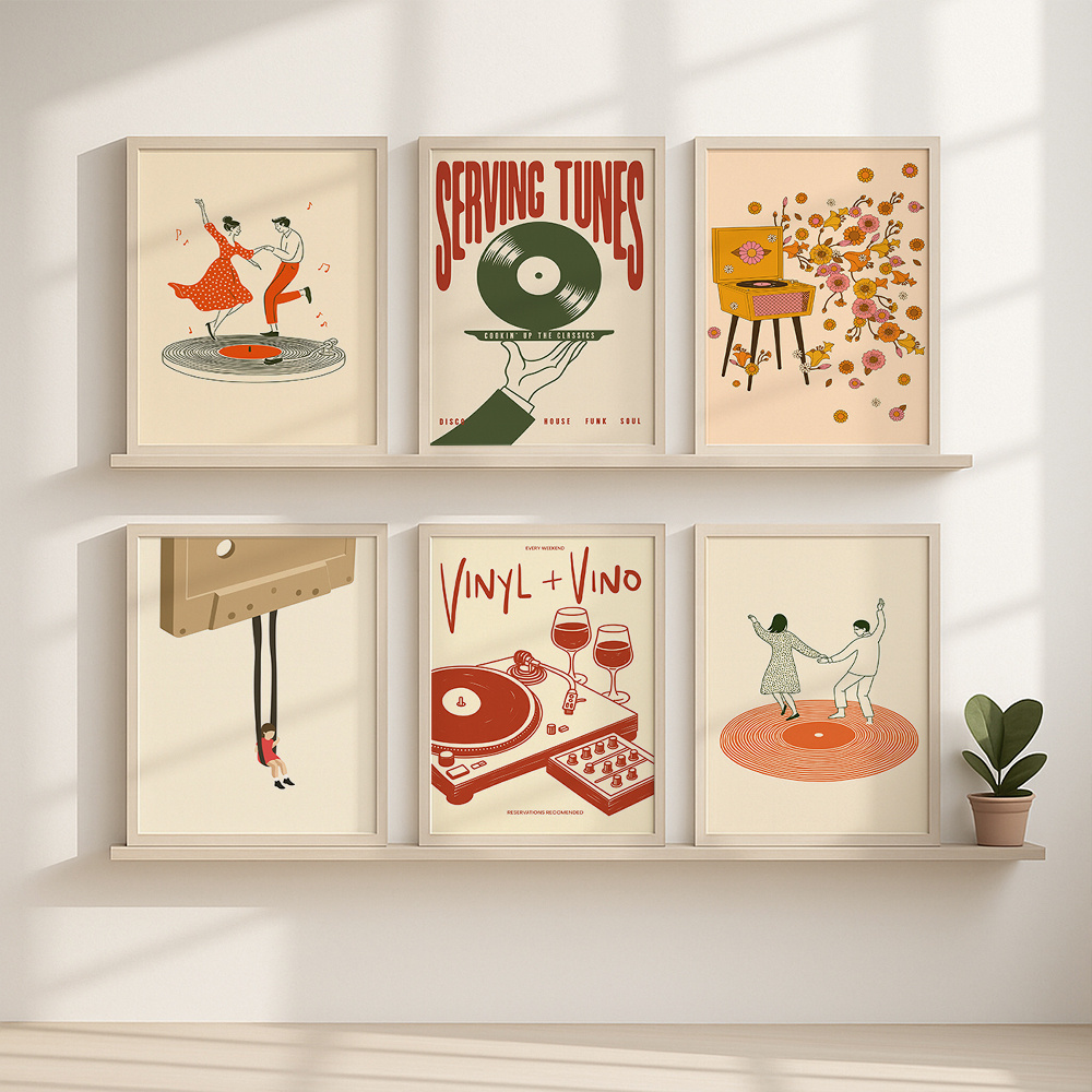 1 Buah Poster Kanvas Musik Ant - Office Furniture Home ulasan dan harga