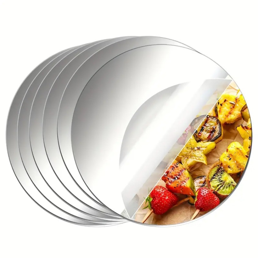 6 pak stiker cermin bulat akri - Conference Table Round ulasan dan harga