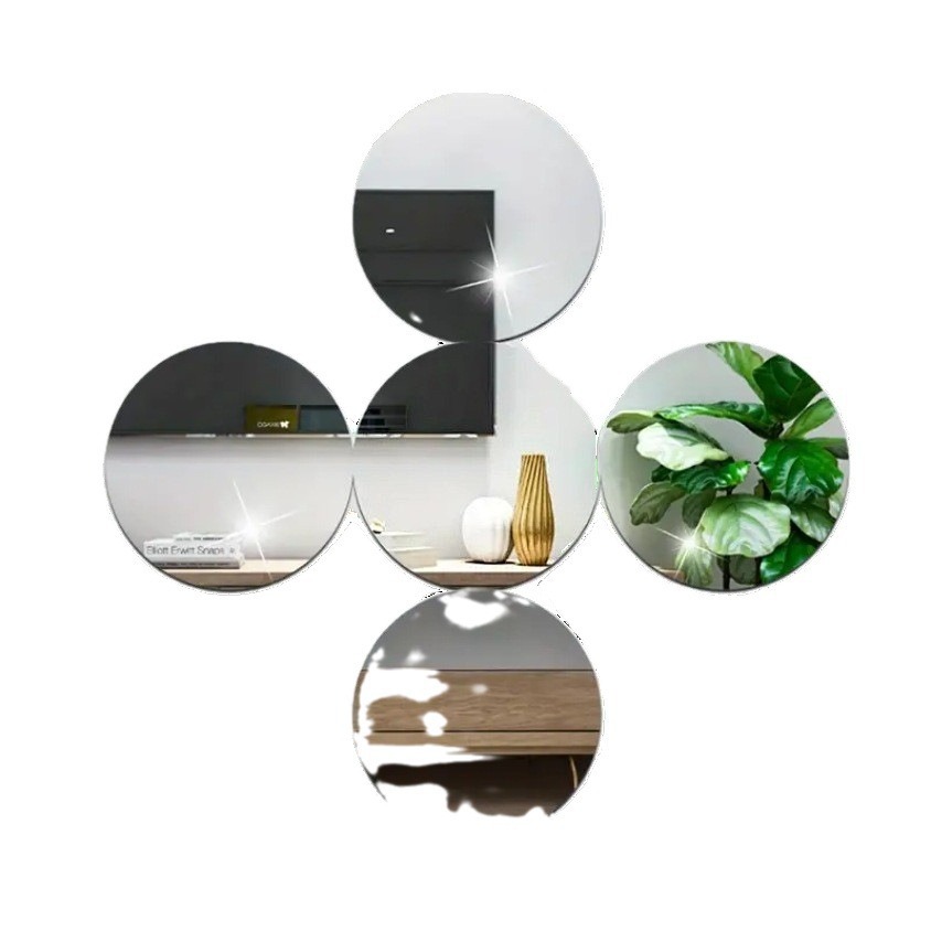 6 pak stiker cermin bulat akri - Conference Table Round ulasan dan harga