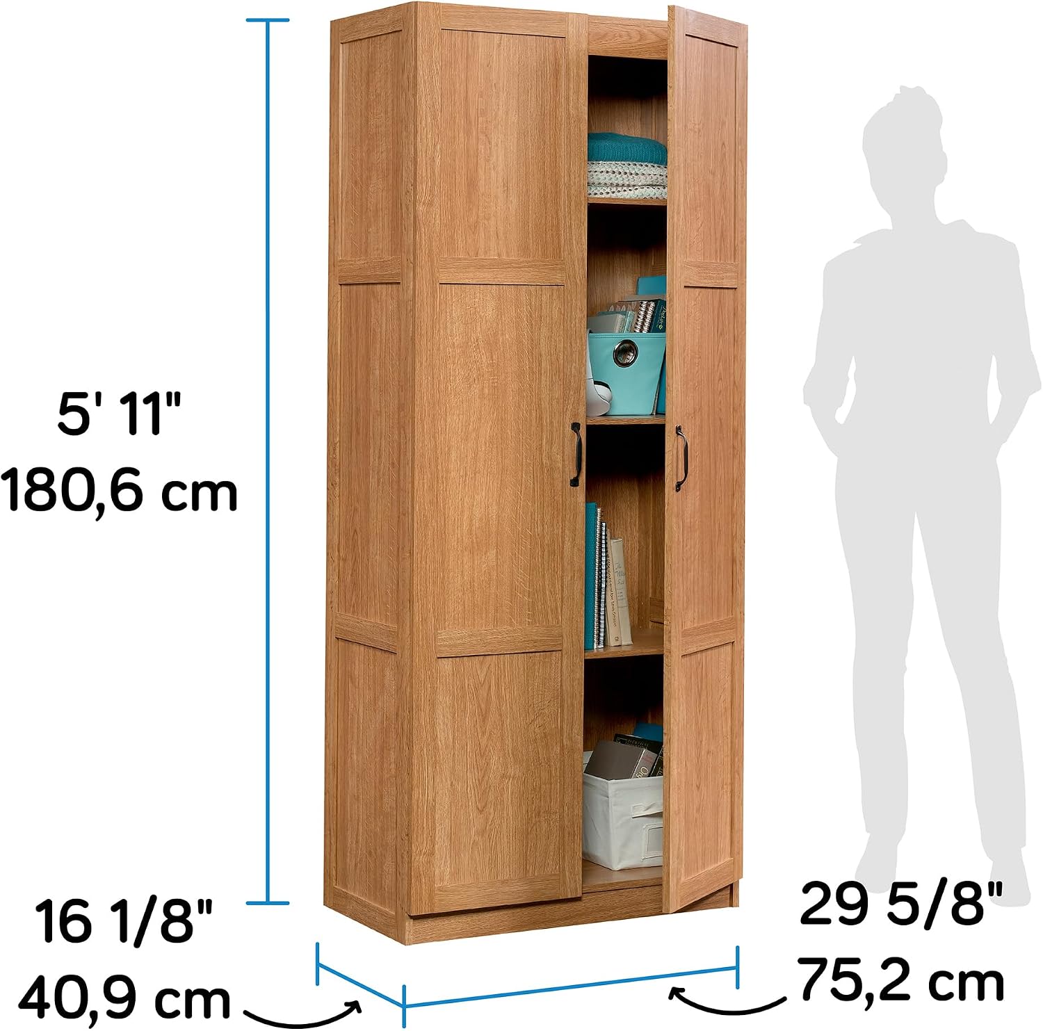 Lemari Penyimpanan Tinggi, Uni - Office Furniture Home ulasan dan harga